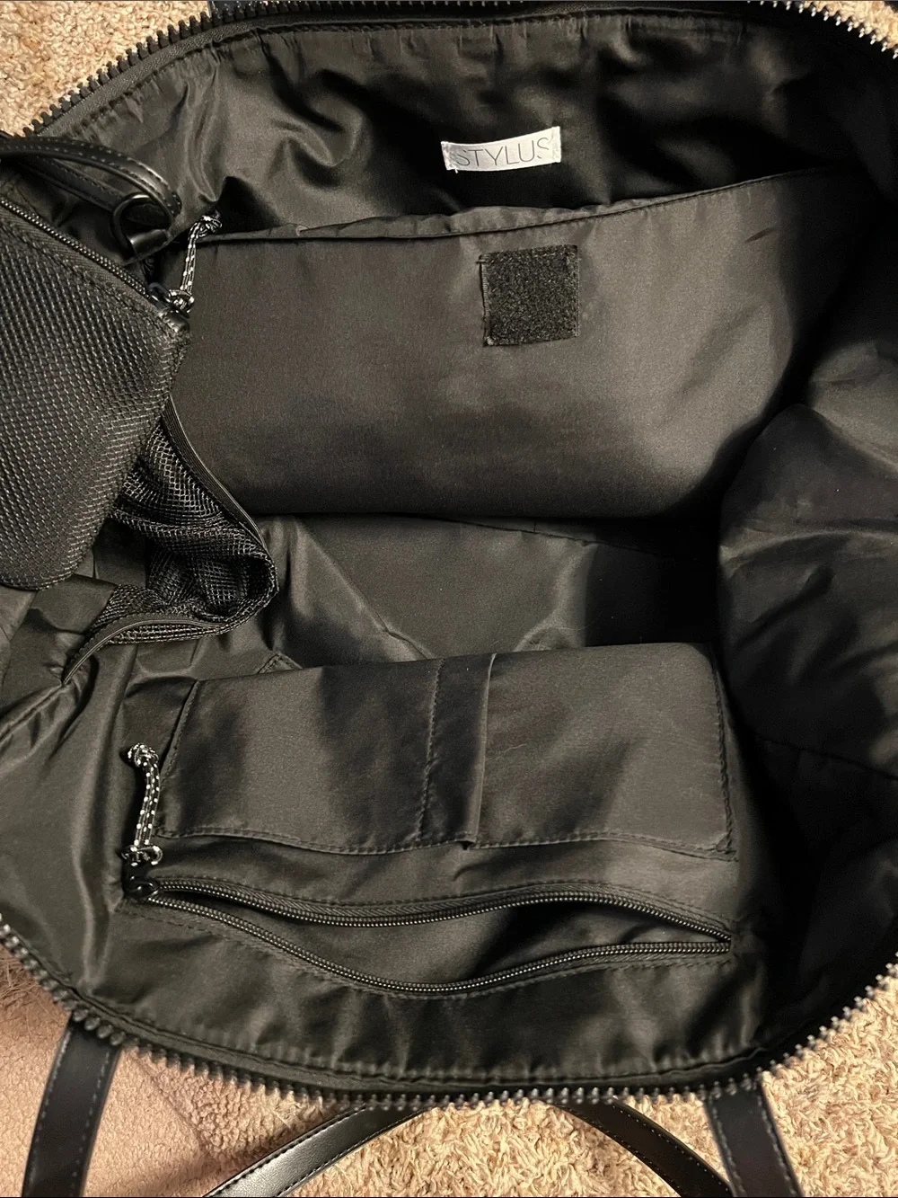 STYLUS Black Neoprene Laptop Tote Bag